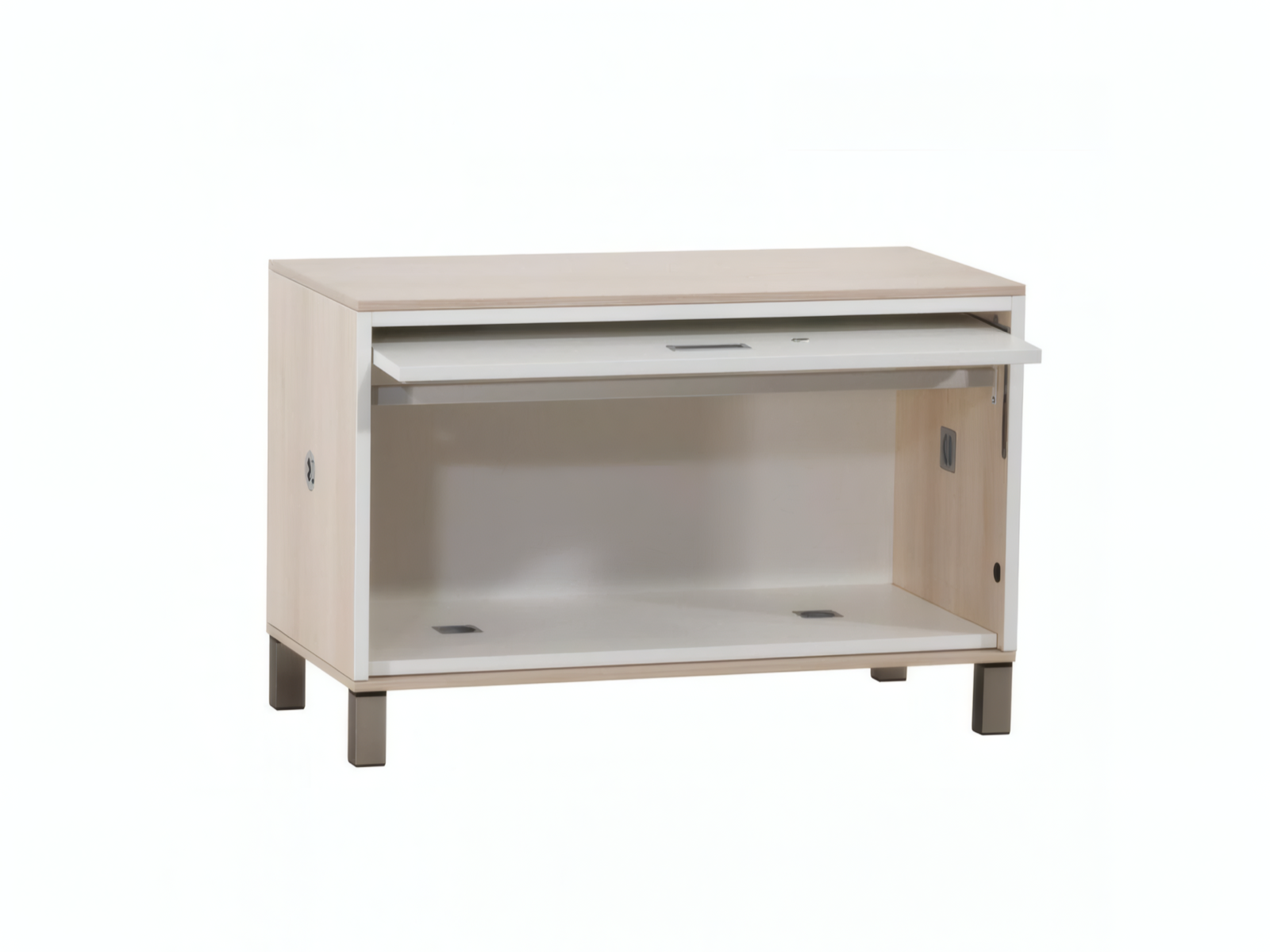 Steelcase Flexbox Lowboard 90 cm Weiß/Akazie – Bild 4