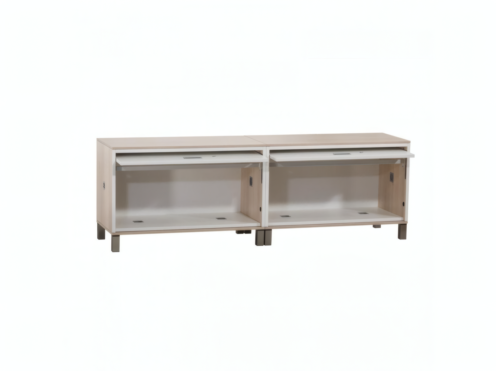 Steelcase Flexbox Lowboard 90 cm Weiß/Akazie – Bild 7