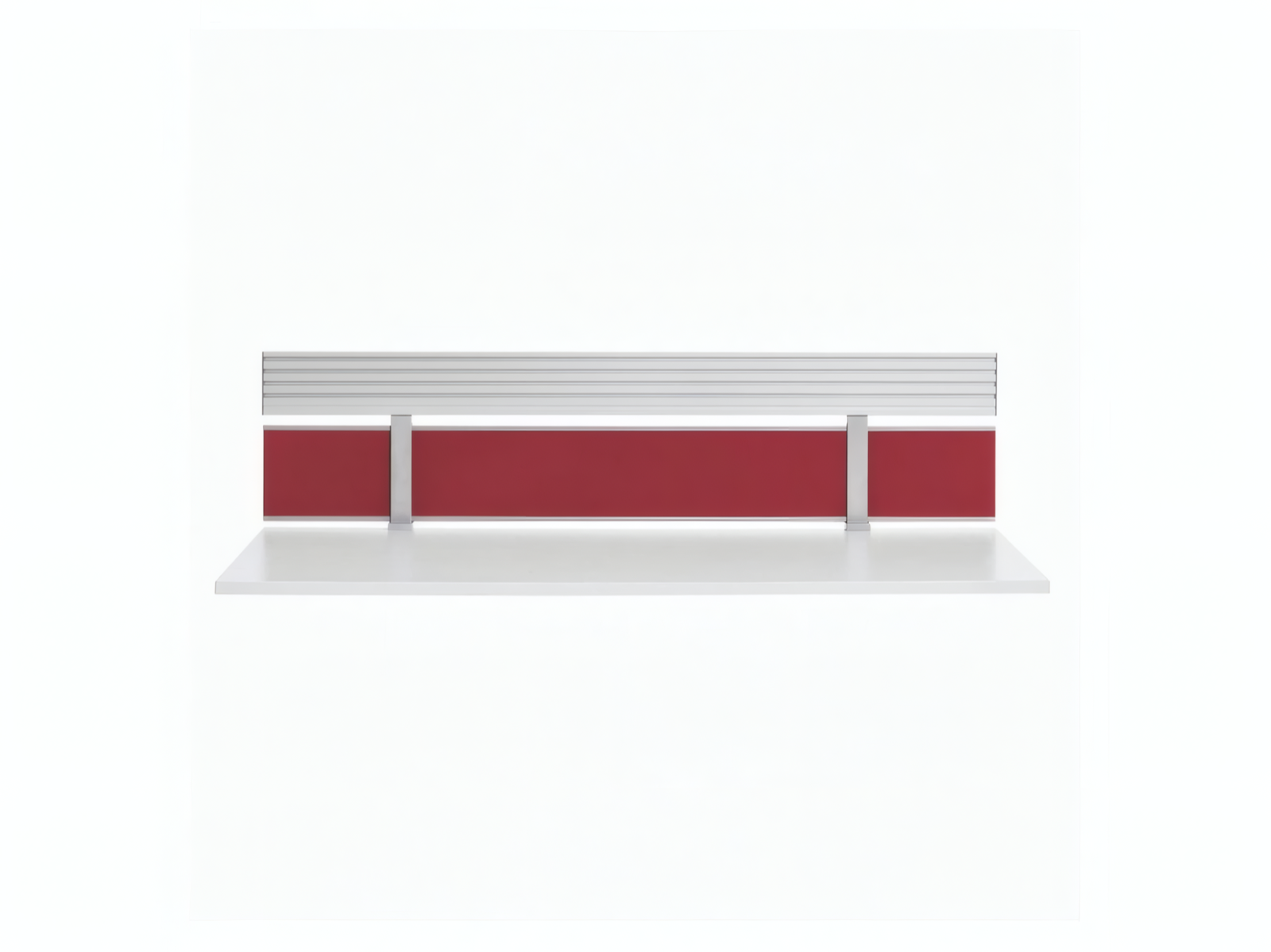 Steelcase PARTITIO RAIL Trennwandaufsatz 160 cm Rot – Bild 5