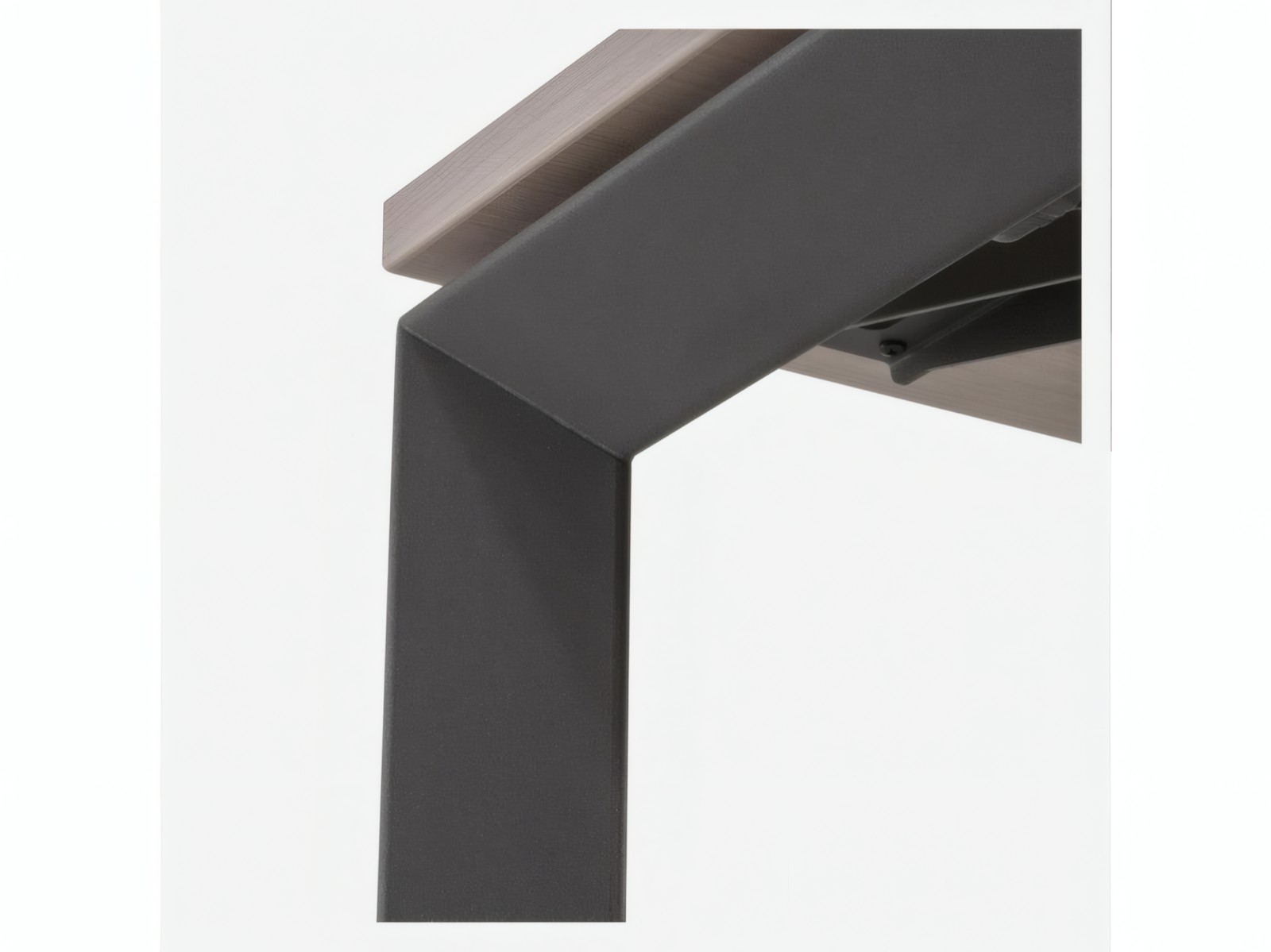 STEELCASE Frame One Schreibtisch 95×60, Akazie/Anthrazit – Bild 4