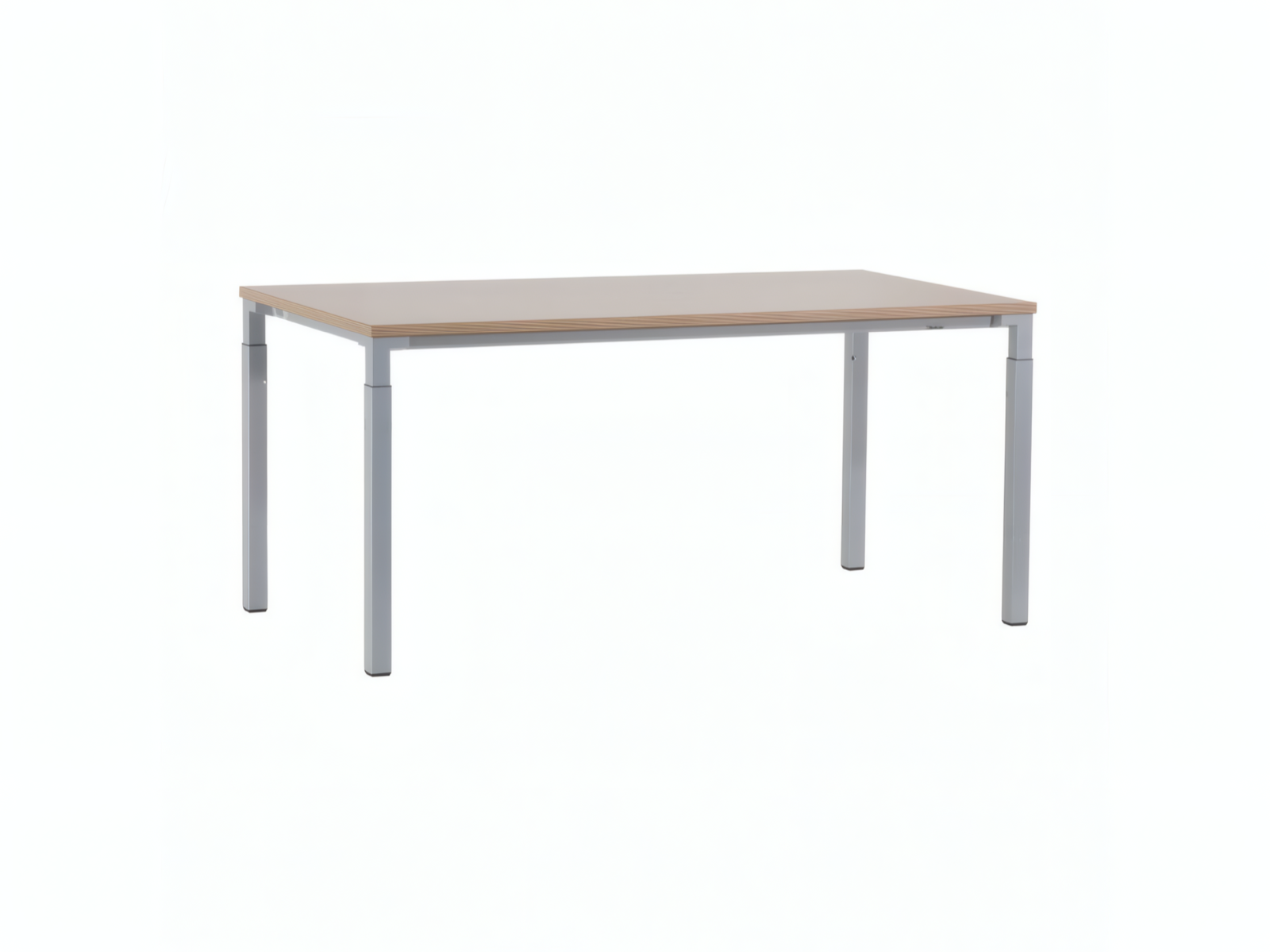 STEELCASE Kalidro Schreibtisch 160×80, Buche/Silber