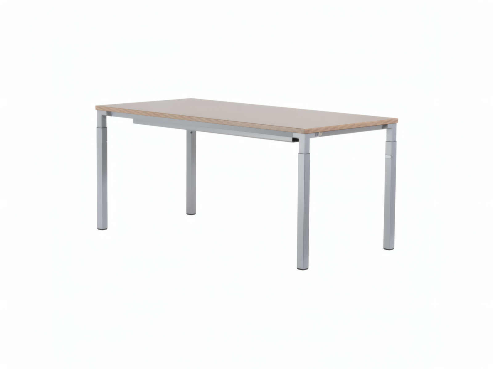 STEELCASE Kalidro Schreibtisch 160×80, Buche/Silber – Bild 2