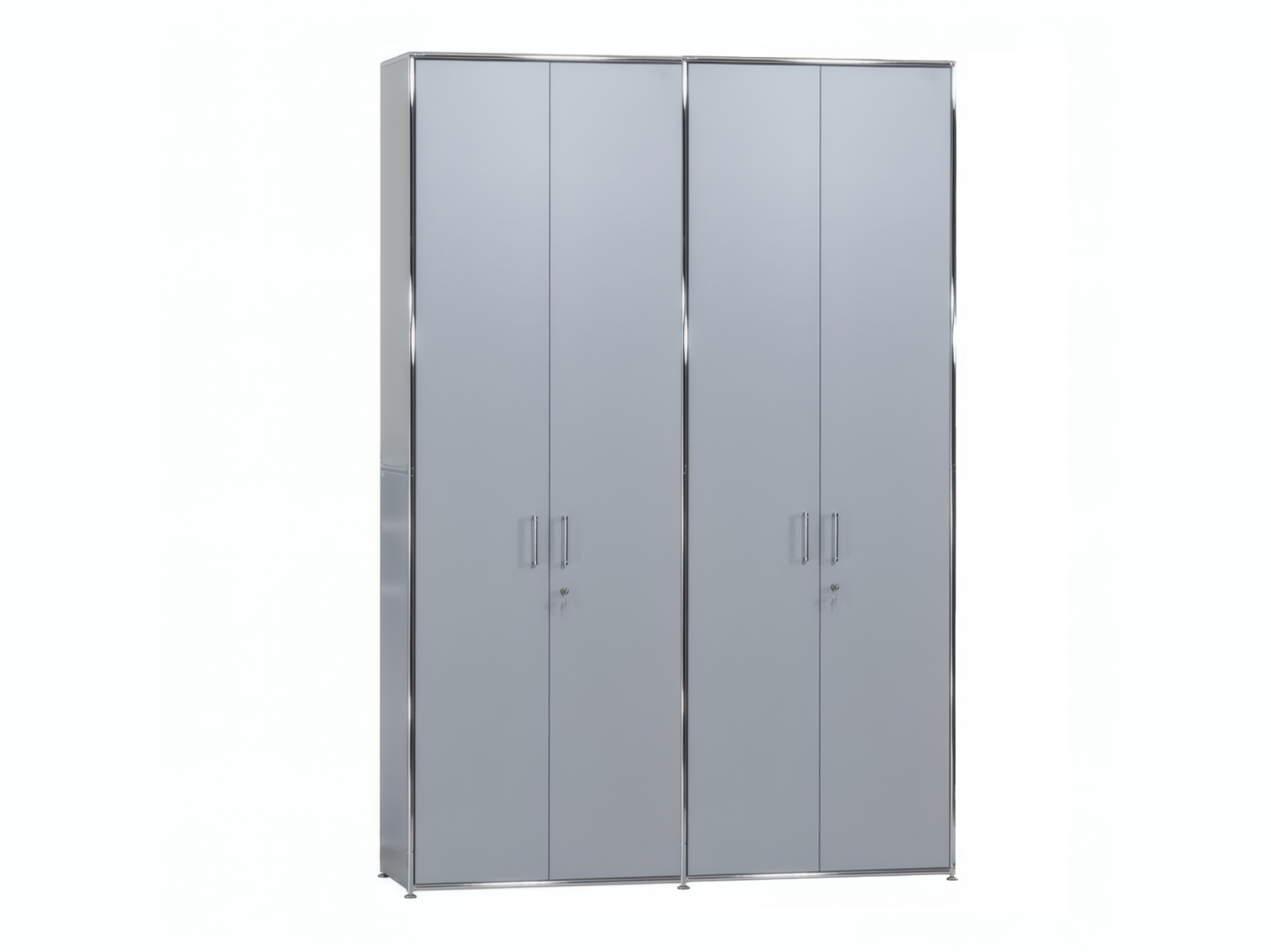 BOSSE MODUL SPACE Doppelschrank 160×235, Chrom/Silber