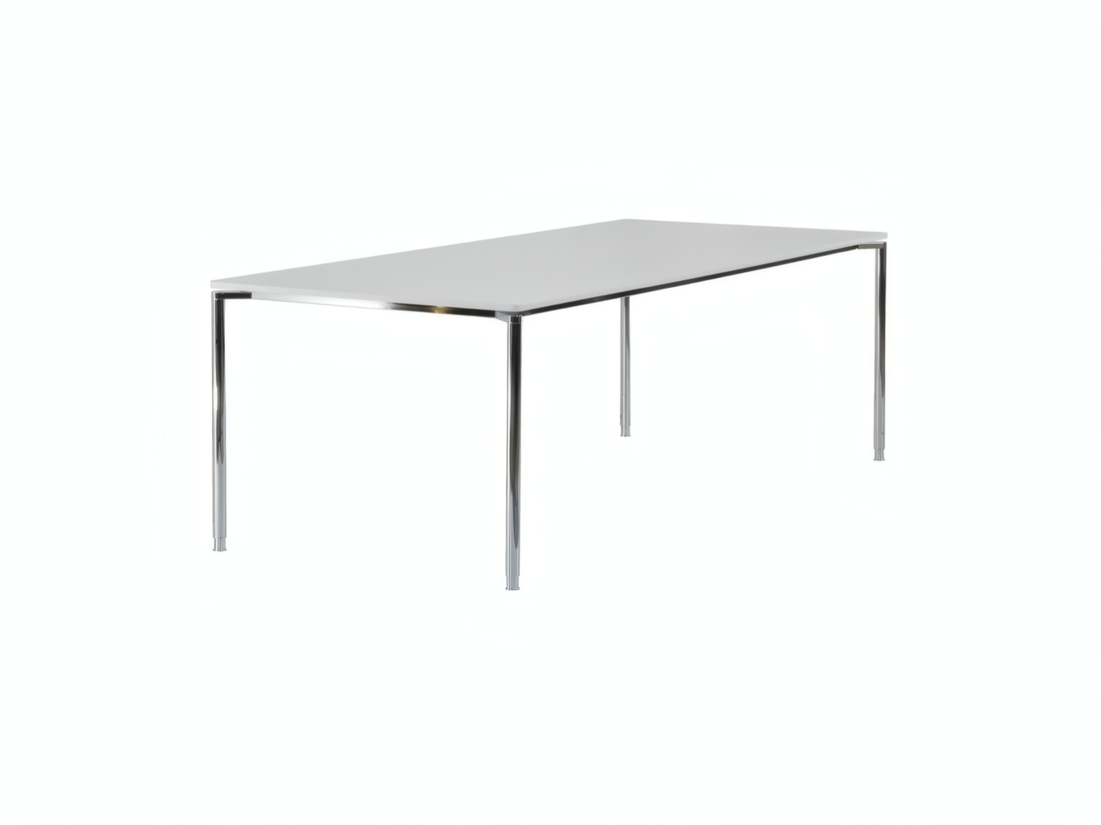 FRITZ HANSEN Konferenztisch "Plano" 240 x 100 cm – Weiß/Chrom